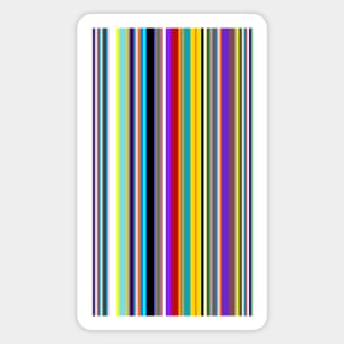 Colorful Vertical Stripes Magnet